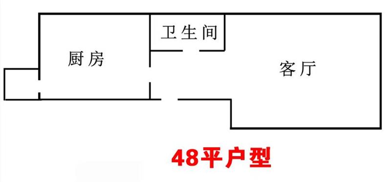 出售北岸四楼48平毛坯6.8万， 出售北岸五楼48平毛坯5.8万 