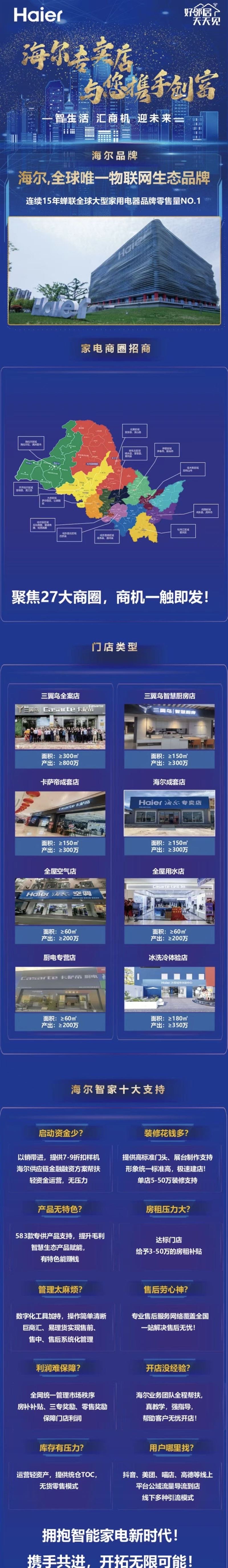 七台河地区招海尔专卖店经销商啦
