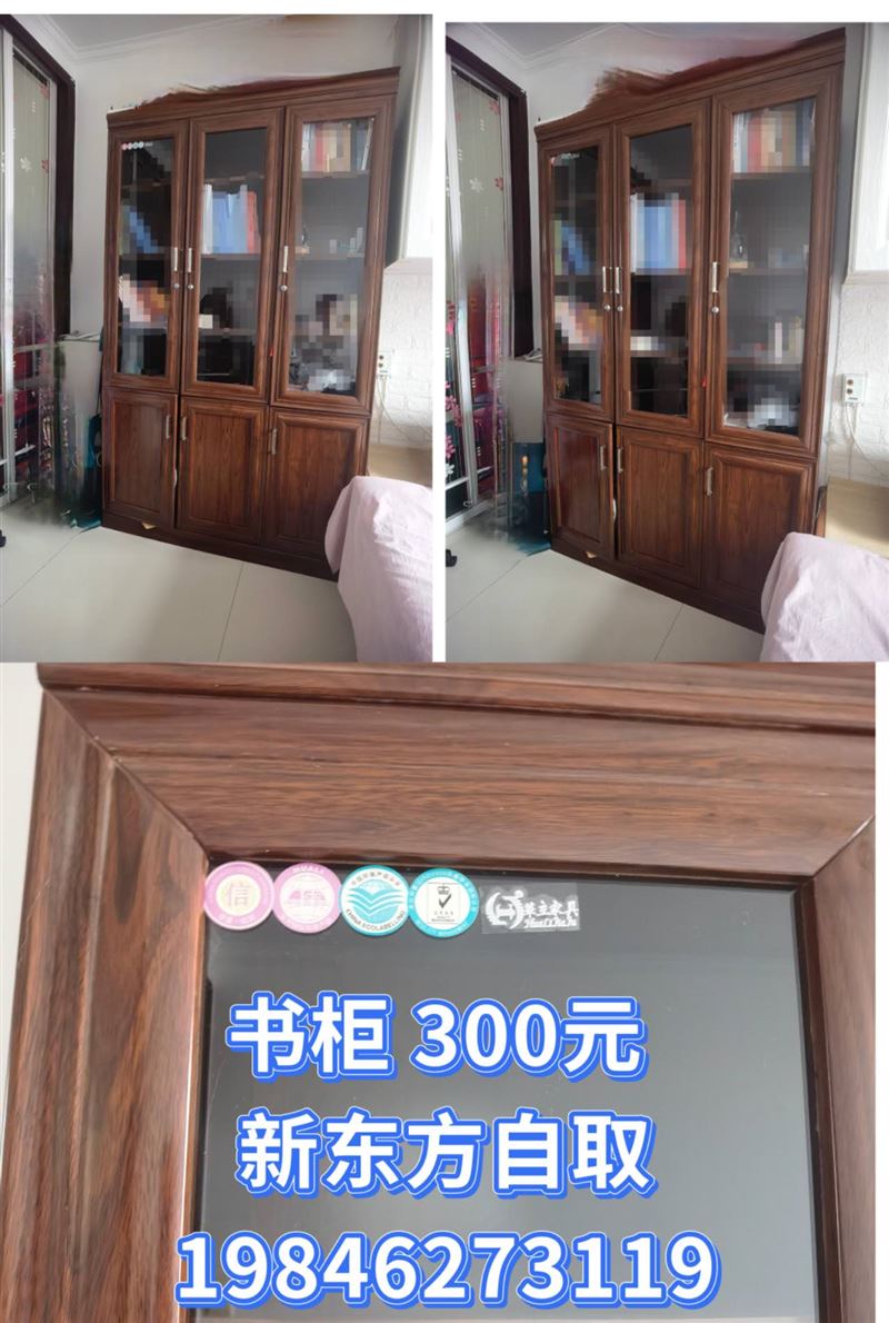 书柜300元 新东方自取