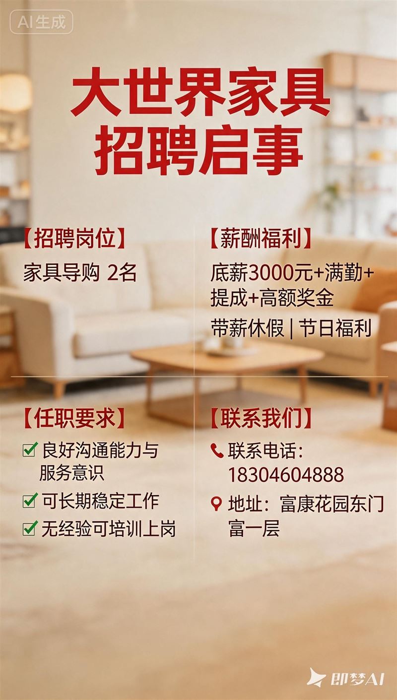 勃利大世界家具